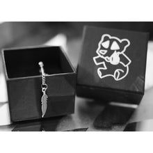 Load image into Gallery viewer, pandora silver feather earrings
