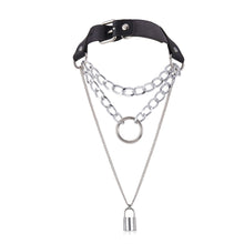 Load image into Gallery viewer, goth chain choker