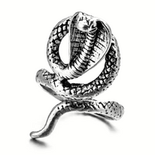 Load image into Gallery viewer, snake ring silver
