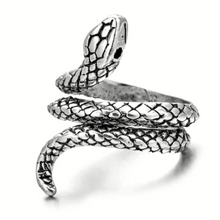 Load image into Gallery viewer, snake ring silver