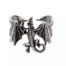 Load image into Gallery viewer, dragon ring silver