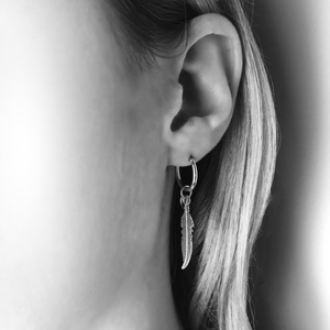 feather earrings pandora