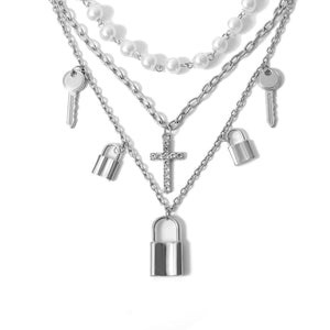 goth chain pearls uk